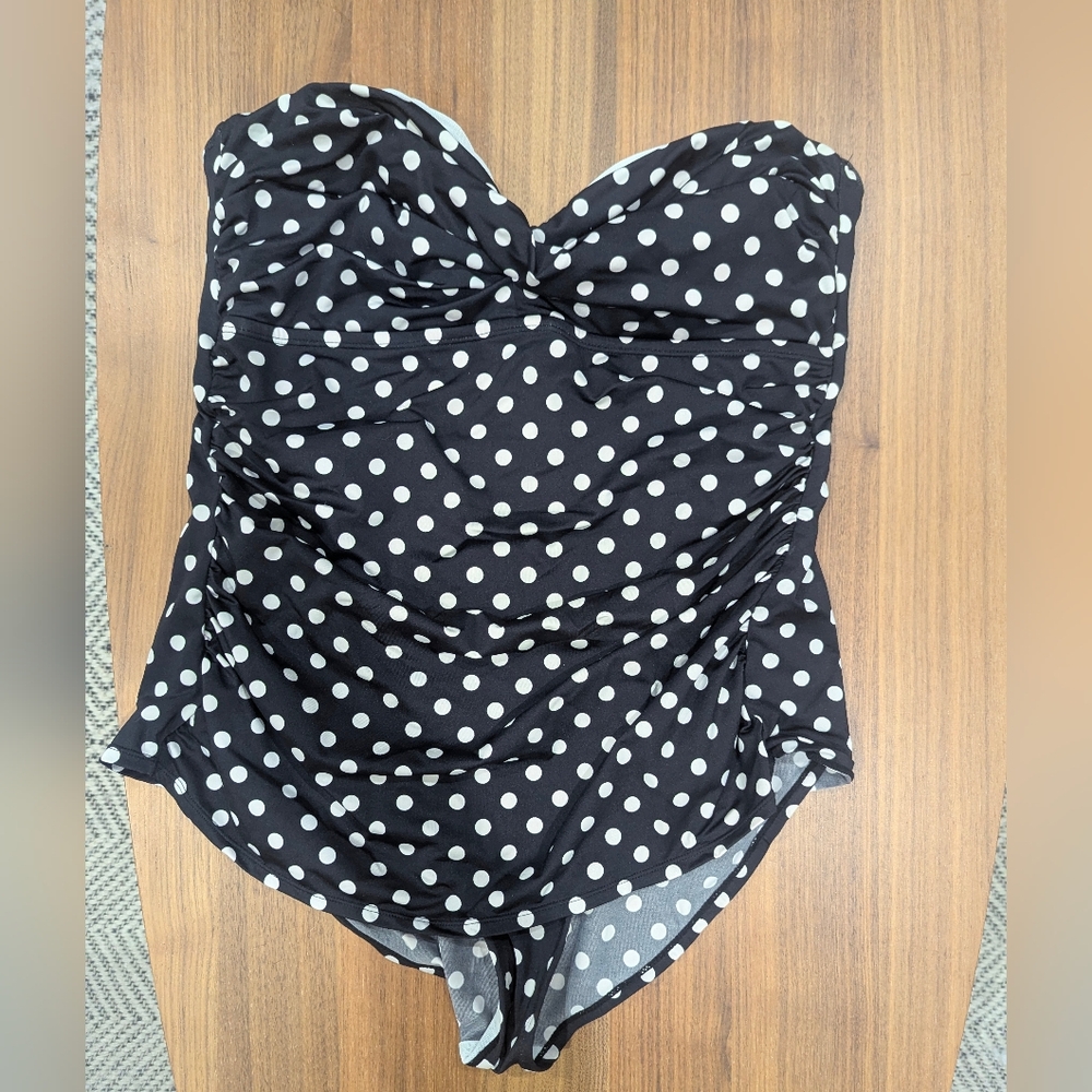 Merona Black and White Polka Dot Women's One Piece